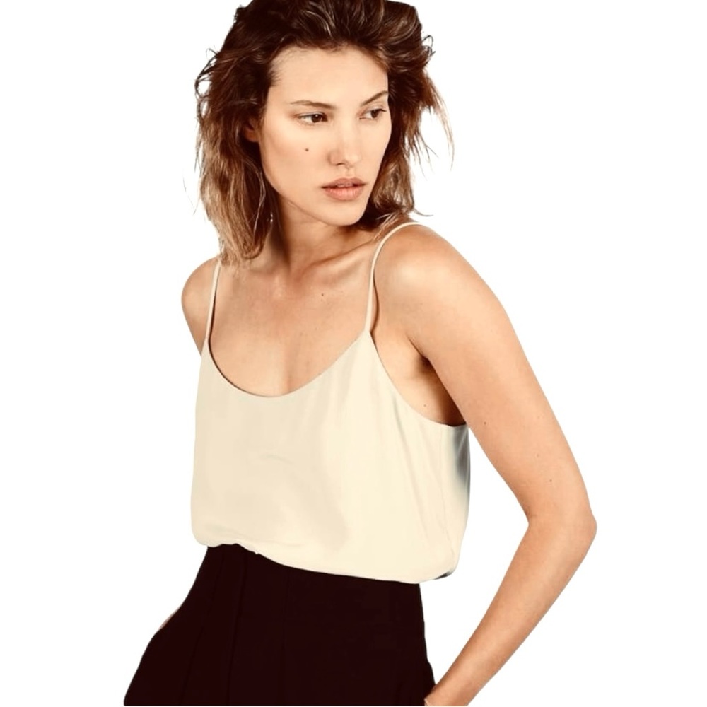 Everlane Neutral Silk Cami Top Size L